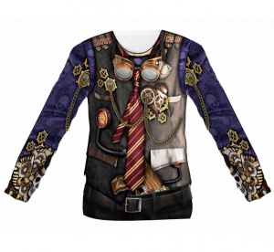 T-shirt z nadrukiem Steampunk Man, rozm. L