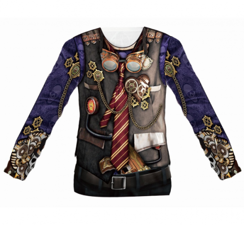 T-shirt z nadrukiem Steampunk Man, rozm. M