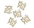 Konfetti drewniane Mr i Mrs, 4x4 cm