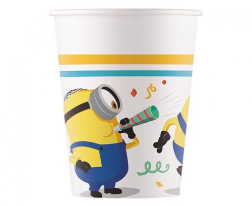 Kubeczki papierowe (WM) Minions Rise of Gru, 200ml, 8 szt. (SUP label)