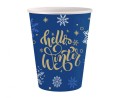 Kubeczki papierowe Hello Winter Navy Blue, 250 ml/ 6 szt.