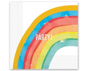 Serwetki papierowe "Rainbow Party ", rozm. 33 x 33 cm, 20 szt.