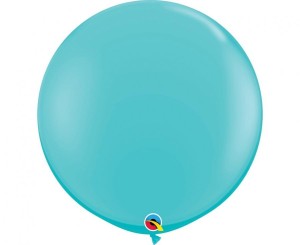 Balon QL 36 cali, pastel turkusowo-niebieski / 2 szt.