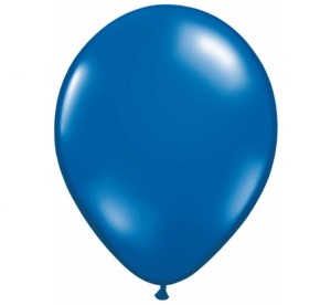 Balon QL 11", crystal granatowy/ 100 szt.