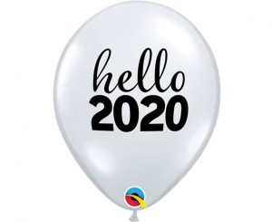 Balon QL 11 cali Bye Bye 2020, przezroczysty/ 1 szt.