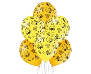 Balony D11 Bees 1C5S, 6 szt.