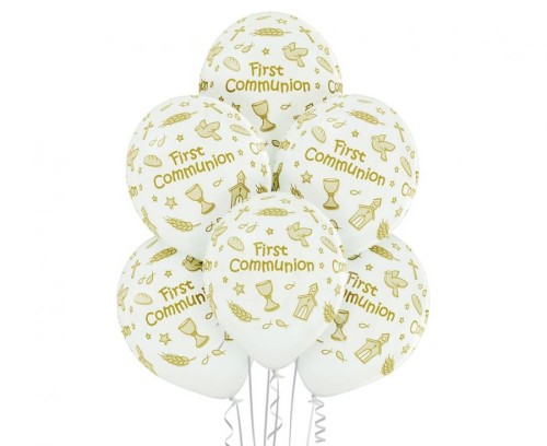 Balony D11 First Communion 1C5S, 6 szt.