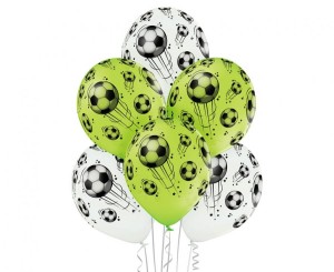Balony D11 Football 1C5S, 6 szt.