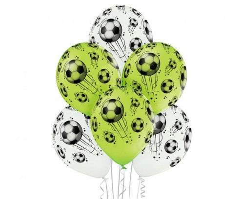 Balony D11 Football 1C5S, 6 szt.