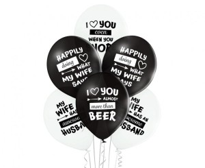 Balony D11 Best Wife Ever 1C2S, 6 szt.
