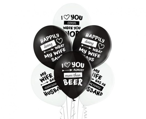 Balony D11 Best Wife Ever 1C2S, 6 szt.