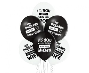 Balony D11 Best Husband Ever 1C2S, 6 szt.