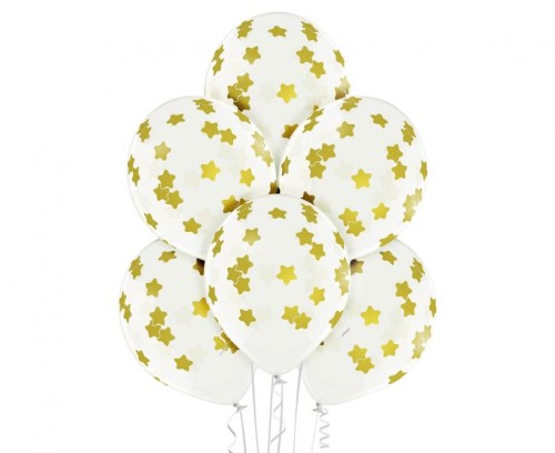 Balony D11 Stars 1C5S, 6 szt.