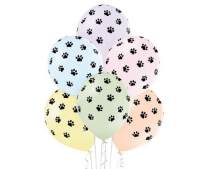 Balony D11 Paws 1C5S, 6 szt.