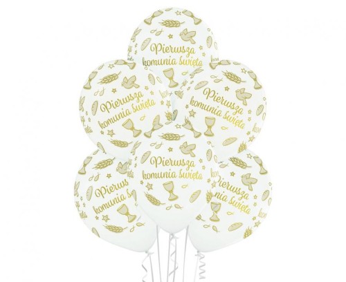 Balony D11 I Komunia PA 002 1C5S, 6 szt.