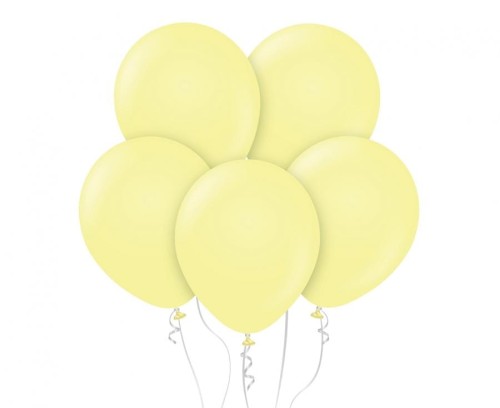 Balony Beauty&Charm, makaronowe żółte 12"/ 10 szt.