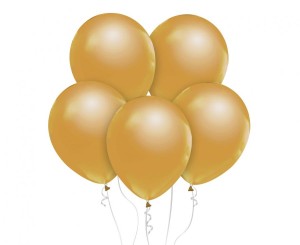 Balony Beauty&Charm, metaliki c. złote 12"/ 10 szt.