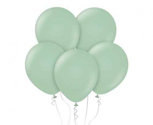 Balony Beauty&Charm, pastelowe bladozielone 12"/ 10 szt.
