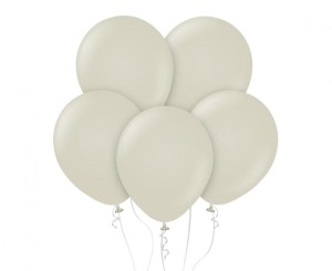 Balony Beauty&Charm, pastelowe szaro-beżowe 12"/ 10 szt.