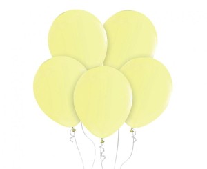 Balony Beauty&Charm, makaronowe, waniliowe 18" / 5 szt.