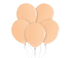 Balony Beauty&Charm, makaronowe łososiowe 12"/ 50 szt.
