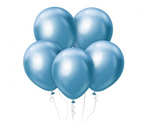 Balony Beauty&Charm, platynowe j. niebieskie 12"/ 50 szt.