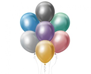 Balony Beauty&Charm, platynowe mix 12"/ 50 szt.