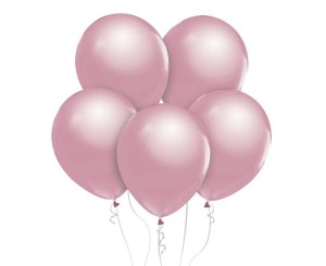 Balony Beauty&Charm, metaliki j. różowe 12"/ 50 szt.