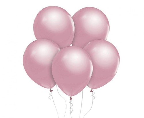 Balony Beauty&Charm, metaliki j. różowe 12"/ 50 szt.