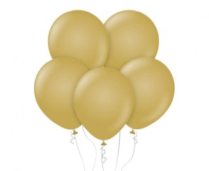 Balony Beauty&Charm, pastelowe musztardowe 12"/ 50 szt.