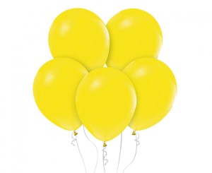 Balony Beauty&Charm, pastelowe żółte 12"/ 50 szt.