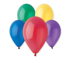 Balony G120 crystal 13" - tęczowy mix/ 50 szt.