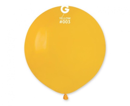 Balony G150 pastel 19" - ciemnożółte 03/ 50 szt.