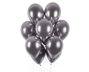 Balony GB120 shiny 13 cali - grafitowe/ 50 szt.