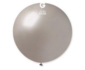 Balon GM30, kula metal 0.80m - srebrna 38