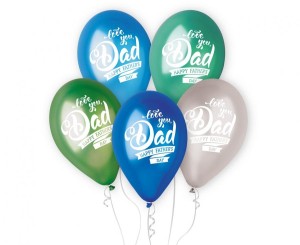 Balony Premium Hel Father’s day, 12 cali/ 5 szt. KK