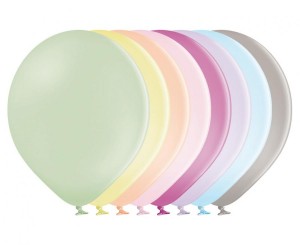 Balony B85 Pastel Macaron Assorted 50 szt.
