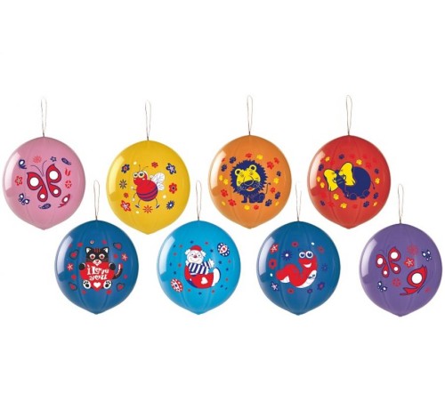 Balon GPBD1 pastel - "Piłka z nadrukiem Lux" - mix / 50 szt.