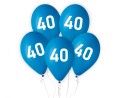 Balony 40, niebieskie, 12"/ 5 szt.