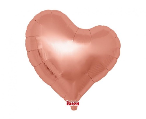 Balon Ibrex Hel, serce Sweet 14", Metallic Rose Gold, 5 szt.