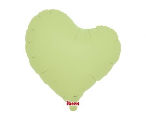 Balon Ibrex Hel, serce Sweet 14", Pastel Green, 5 szt.
