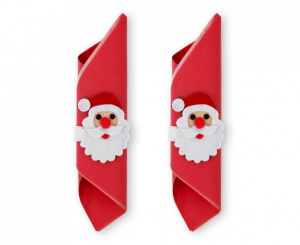 Ozdoby na serwetki "Mikołaj"  2 szt.