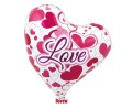 Balon Ibrex Hel, serce Sweet 14", Love Hearts, packed