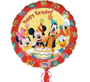 Balon foliowy 18" CIR - "Mickey & Friends Happy BDAY"