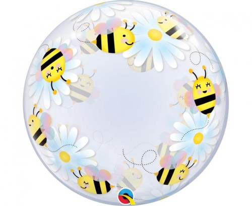 Balon foliowy 24" QL Deco  Bubble Sweet Bees & Daisies