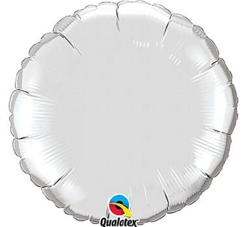 Balon foliowy 9" QL CIR - srebrny