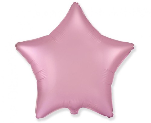 Balon foliowy 18" FX - Gwiazda (satynowy pastel jasnoróżowy)