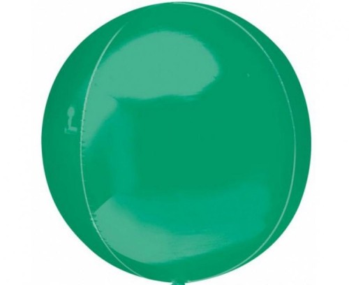 Balon foliowy 15" ORBZ - kula zielona (niepakowany)