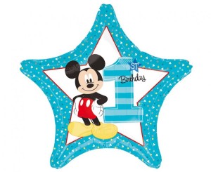 Balon foliowy 18" STR - "Mickey 1st Birthday"