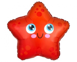 Balon foliowy JuniorShape Rozgwiazda, zapakowany